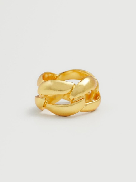

MANGO Gold-Toned Link Finger Ring