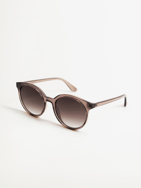 

MANGO Women Brown Lens Oval Sunglasses with UV Protected Lens 27050444