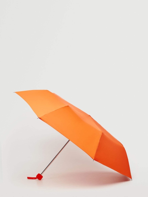 

MANGO Women Orange Basic 2-Fold Auto Umbrella