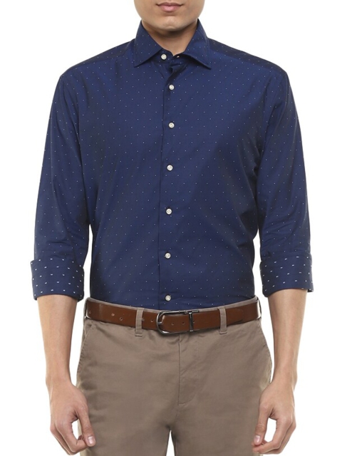 

HACKETT LONDON Men Navy Blue Casual Shirt