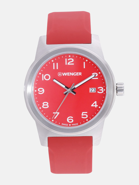 

Wenger Field Color Unisex Red Swiss Dial Watch 01.0441.142