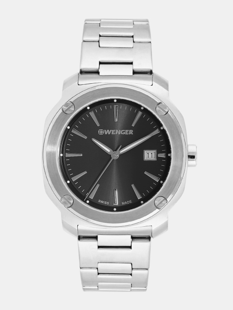 

Wenger Edge Index Men Charcoal Grey Swiss Dial Watch 01.1141.109