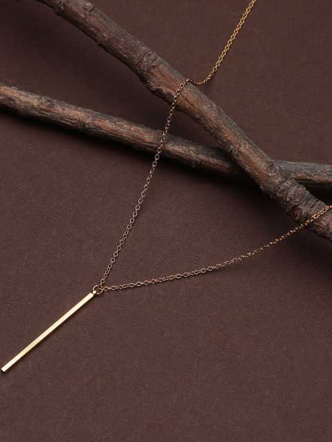 

KACY Gold-Plated Long Stick Lasso Necklace