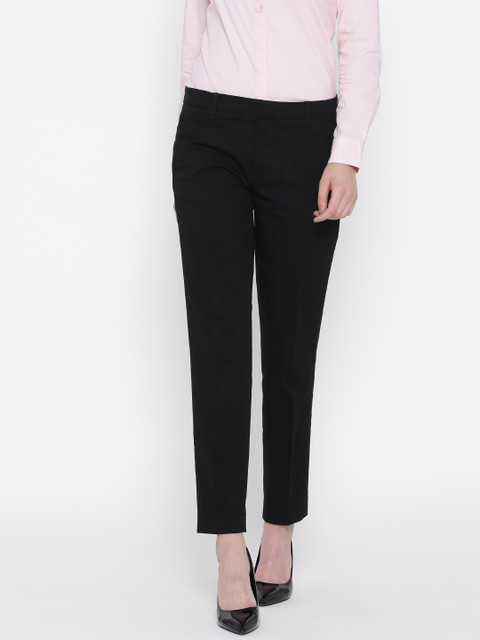 

United Colors of Benetton Women Black Formal Trousers