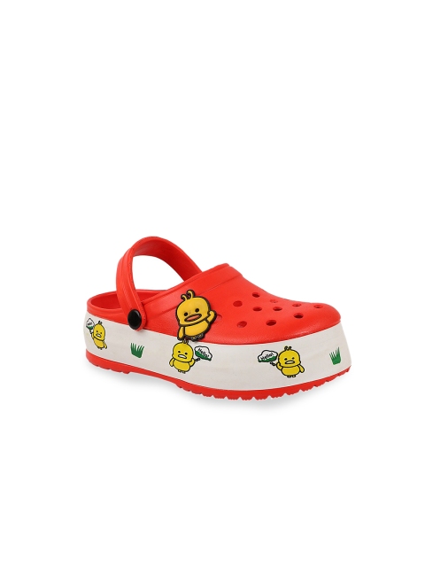 

Try Me Women Red & White Jibbitz Clogs