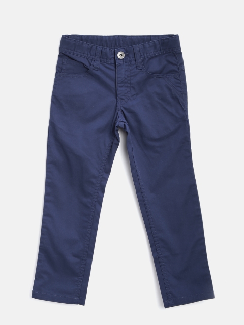 

United Colors of Benetton Boys Navy Solid Trousers, Navy blue