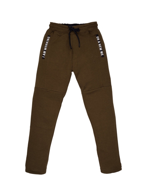 

Status Quo Boys Green Solid Track Pants