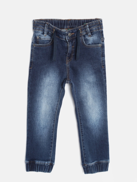

United Colors of Benetton Boys Navy Jog Stretchable Jeans, Navy blue