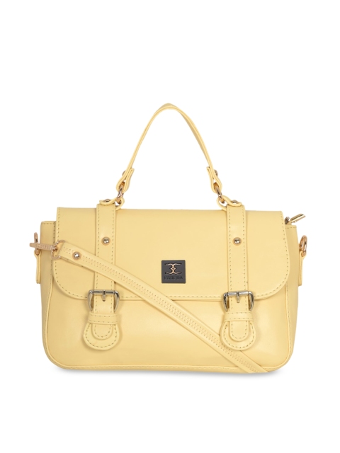

ESBEDA Yellow PU Structured Satchel
