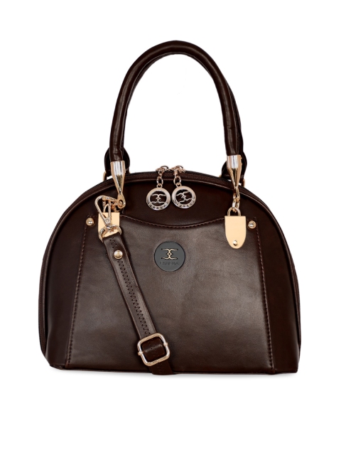 

ESBEDA Women Brown PU Structured Handheld Bag
