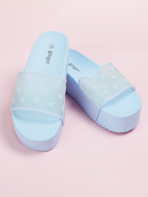 

Ginger by Lifestyle Women Blue & Transparent Sliders