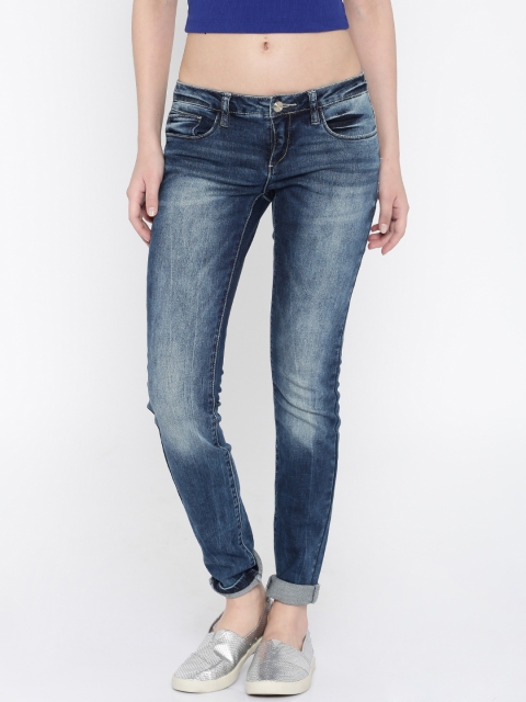 

ONLY Women Blue Skinny Fit Low Rise Stretchable Jeans