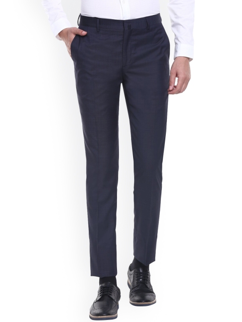 

HACKETT LONDON Men Navy Blue Trousers