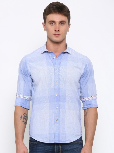 

Pepe Jeans Men Blue Slim Fit Casual Shirt