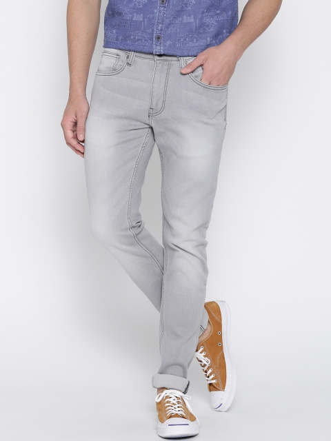 

Pepe Jeans Men Grey Slim Fit Mid-Rise Clean Look Stretchable Jeans