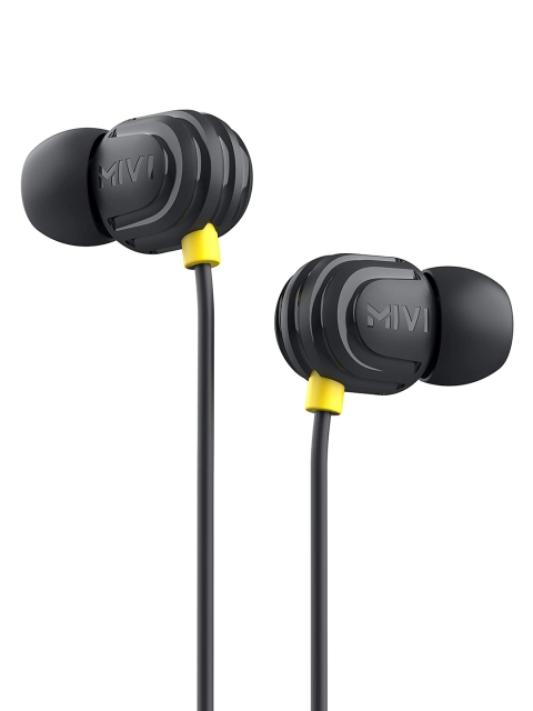 

Mivi Rock and Roll E5 Wired Earphones On Ear Wired With Mic Earphones -Black