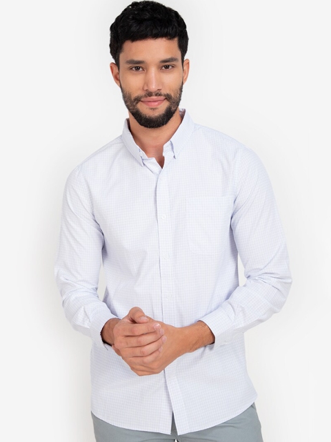 

ZALORA BASICS Men Blue Checked Casual Shirt