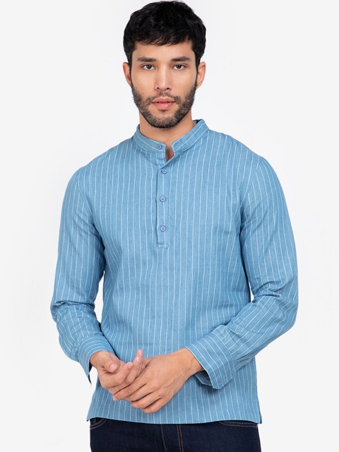 

ZALORA BASICS Men Multicoloured Striped Cotton Casual Shirt, Multi
