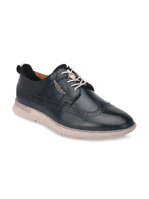 

Alberto Torresi Men Blue Perforations Brogues