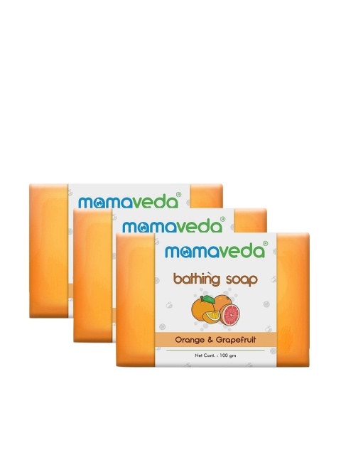 

Mamaveda Set of 3 Orange & Grapefruit Bathing Soap 100 g Each