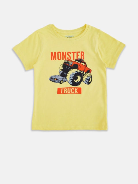 

Pantaloons Junior Boys Yellow Graphic Printed T-shirt