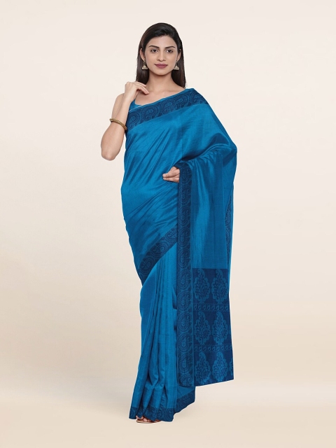 

Pothys Blue Pure Cotton Saree