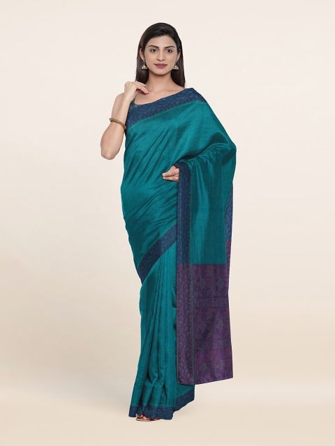 

Pothys Blue & Violet Pure Cotton Saree