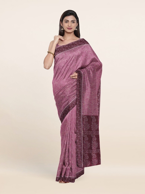 

Pothys Lavender Printed Pure Cotton Saree