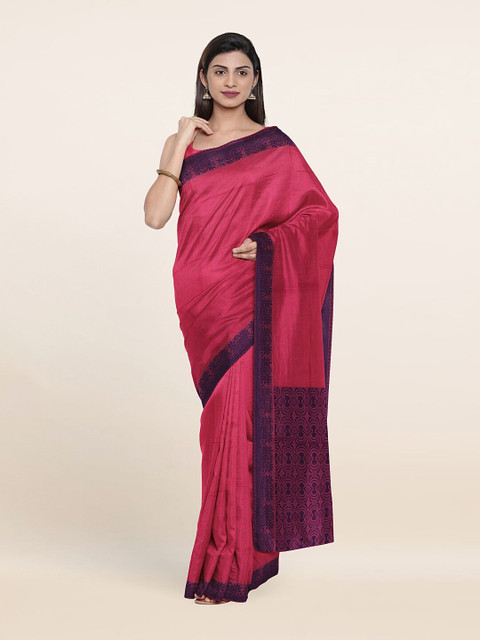 

Pothys Pink & Purple Pure Cotton Saree