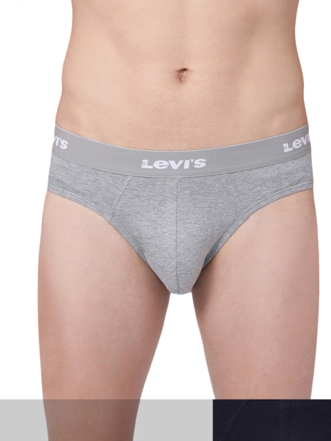 

Levis Men Pack of 4 Briefs 15992656-1-15992632-1, Grey