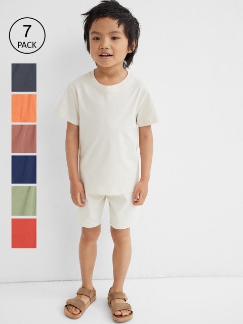 

H&M Boys 7-Pack Cotton Jersey Shorts, Blue