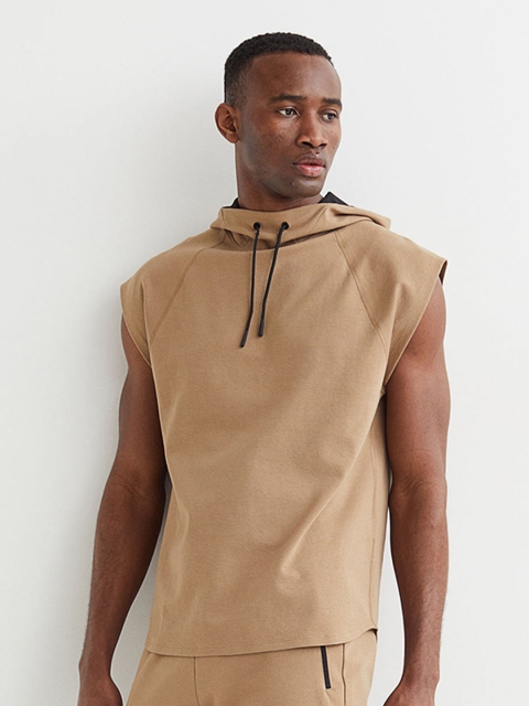 

H&M Beige Relaxed Fit Sports Hoodie