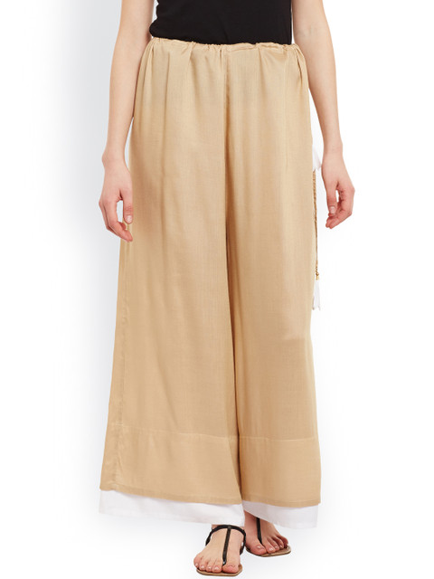 

9rasa Beige Palazzos