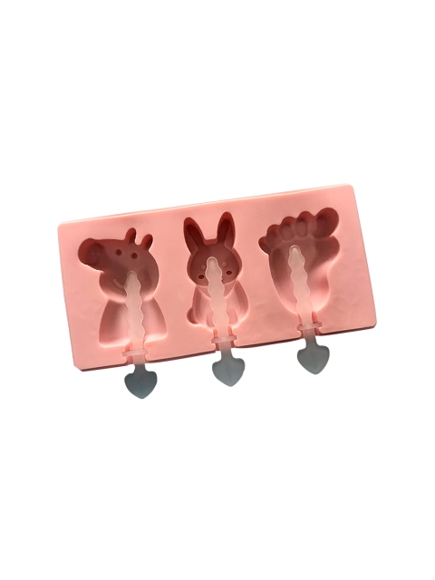 

JoyGlobal Silicone Cartoon Shape Ice Cream Mould, Pink