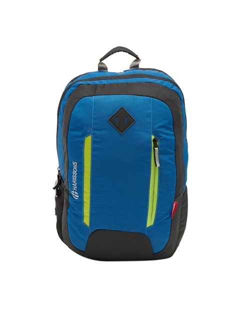

Harissons Unisex Blue & Black Colourblocked Water Resistance Backpack