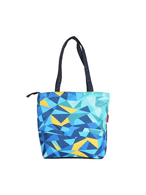 

Harissons Blue Printed Structured Handheld Bag