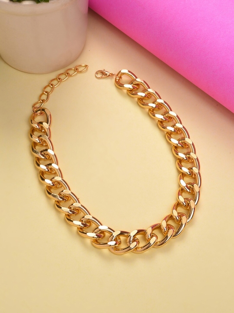 

SOHI Gold-Toned Gold-Plated Chain