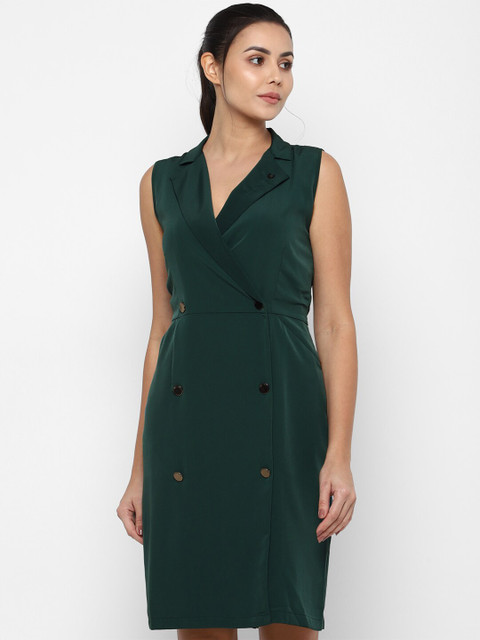 

Allen Solly Woman Green Mini Dress
