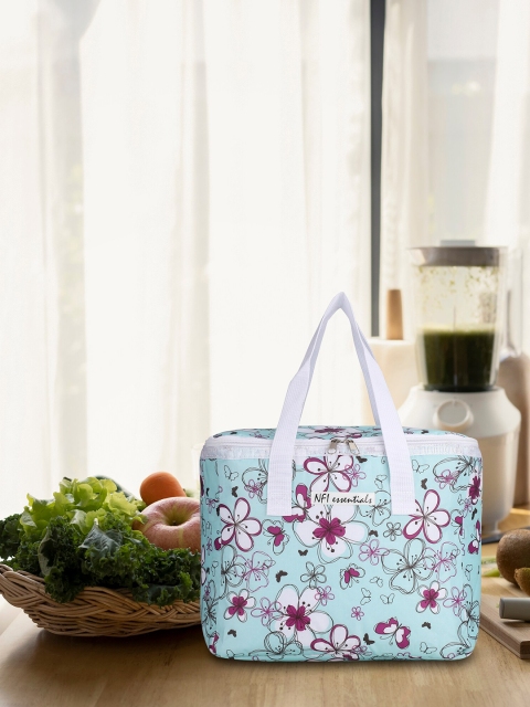 

NFI essentials Women Blue & White Printed Lunch Bag