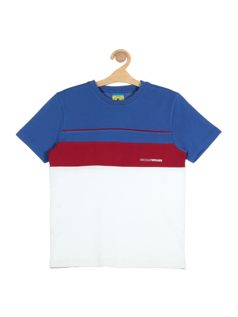 

Lil Lollipop Boys Blue Colourblocked T-shirt