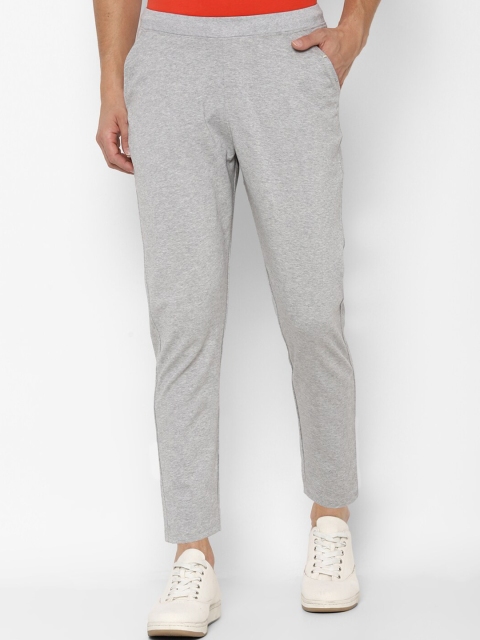 

Allen Solly Men Grey Solid Pure Cotton Track Pants