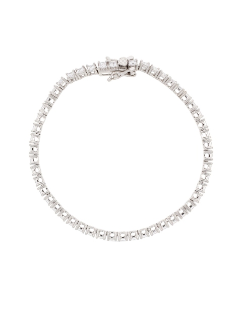 

ANAYRA White & 925 Sterling Silver Cubic Zirconia Link Bracelet