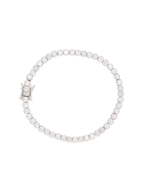 

ANAYRA Women 925 Sterling Silver & Cubic Zirconia Link Bracelet