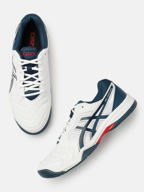 

ASICS Men White GEL-DEDICATE 6 Tennis Shoes