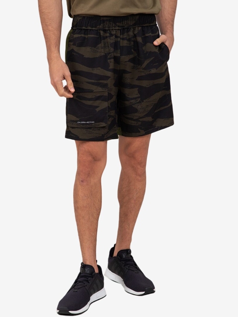 

ZALORA ACTIVE Men Green Camouflage Printed Training or Gym Sports Shorts