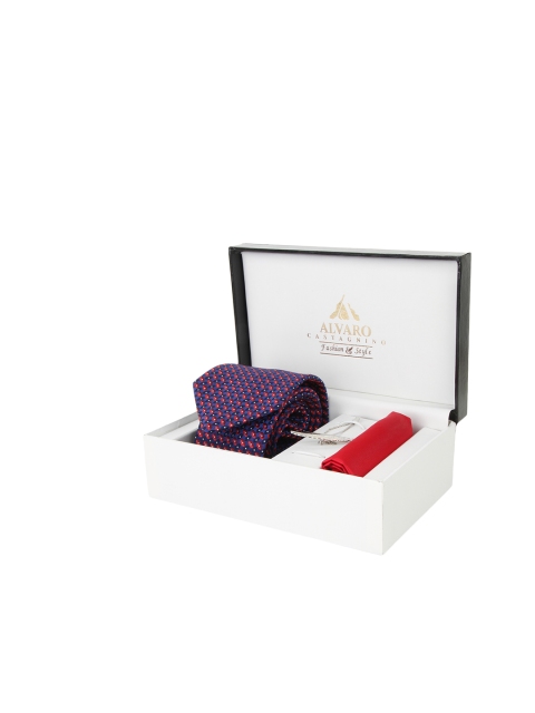 

Alvaro Castagnino Men Purple & Red Accessory Gift Set