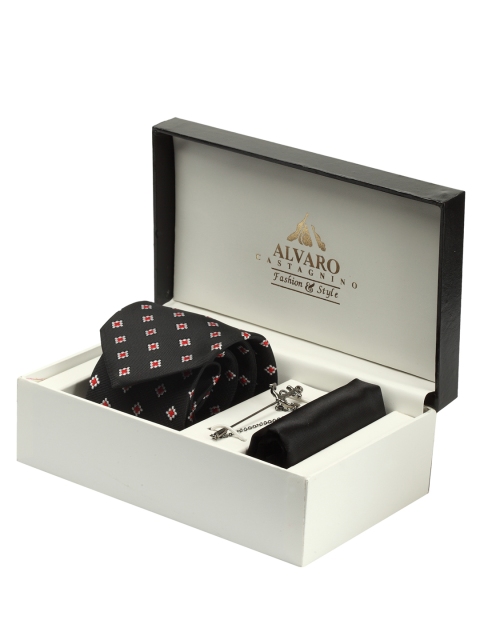 

Alvaro Castagnino Men Black Accessory Gift Set