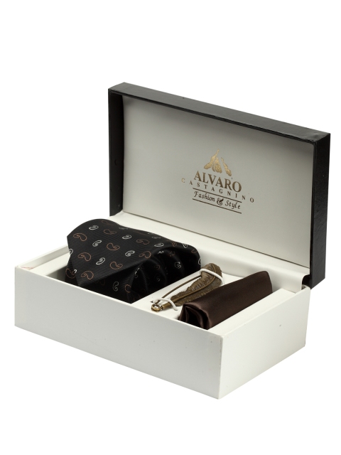 

Alvaro Castagnino Men Black Accessory Gift Set