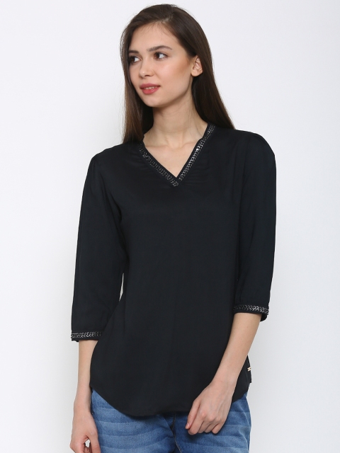 

Park Avenue Black Embellished Top