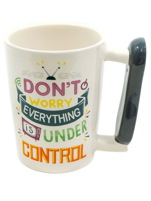 

BonZeaL White & Green Text or Slogans Printed Ceramic Glossy Cup